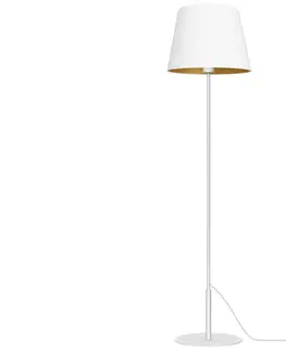 Lampy  Stojacia lampa ARDEN 1xE27/60W/230V biela/zlatá 