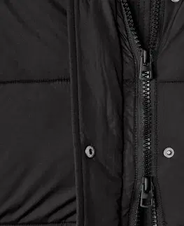 Coats & Jackets Prešívaný kabát s kapucňou, čierny