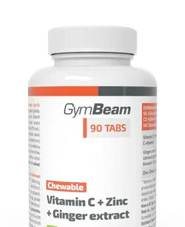 Komplexné vitamíny Vitamin C + Zinc + Ginger Extract - GymBeam 90 tbl.