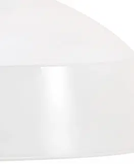 Osvetlenie Závesná lampa biela / mangovníkové drevo Dekorhome 42 cm