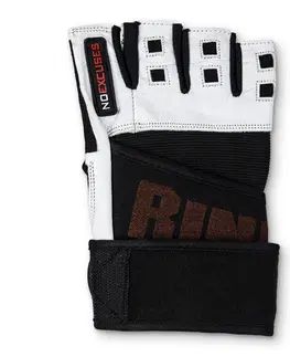 Fitness rukavice Fitness rukavice inSPORTline Shater čierno-biela - XXL