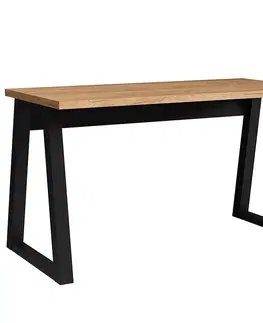 Moderné kancelárske stoly Písací stôl Iga Dub Craft / čierna Mat