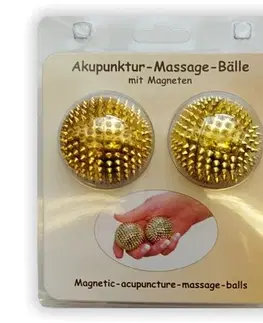 Gymnastické lopty Akupresúrne masážne guľôčky s magnetmi, 2 ks