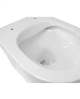 Kúpeľňa MEREO - WC závesné kapotované, RIMLESS, 495x360x370, keramické, vr. sedátka CSS115SN VSD84S2