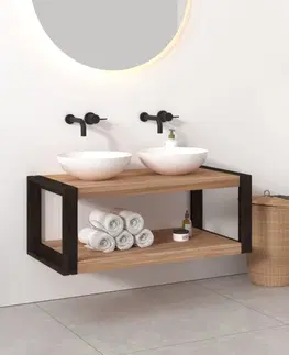 Kúpeľňové skrinky Kúpeľňová skrinka pod umývadlo Dekorhome 90 cm
