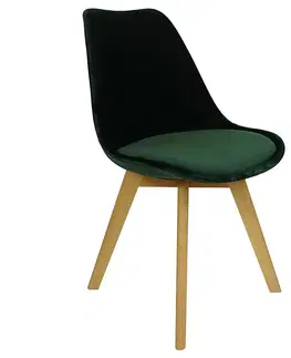 Čalúnené stoličky Stolička Mia zelená