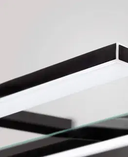 Nástenné svietidlá Ebir Esther 2 LED zrkadlové svetlo, matná čierna, 28 cm