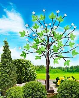 Drobné dekorácie a doplnky Solárny kvetinový strom
