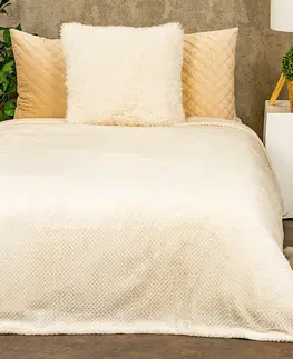 Prikrývky na spanie Matex Přehoz na posteľ Montana krémová, 170 x 210 cm