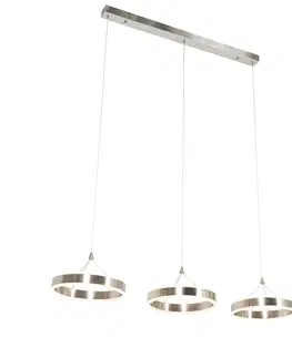 Zavesne lampy Závesné svietidlo oceľové predĺžené vrátane LED 3-stupňové stmievateľné 3-svetlo - Lyani