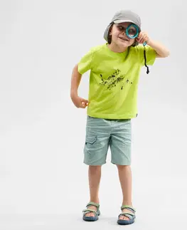 turistic Detské turistické šortky MH500 2 - 6 rokov zelené