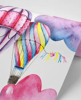 Detské tapety Tapeta akvarelové balóniky