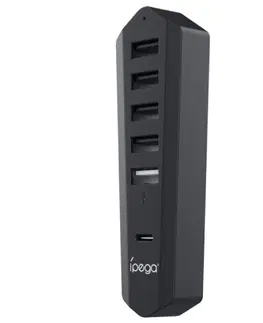 Gadgets iPega P5S003 USB/USB-C HUB pre PlayStation 5 Slim, čierny 57983119473