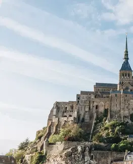 Obrazy mestá Obraz hrad Mont-Saint-Michel