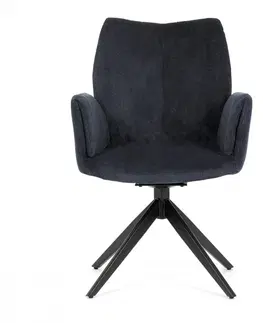 Stoličky Otočné jedálenské kreslo HC-993 Autronic Modrá