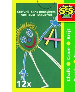 Drevené hračky SES Sada farebných kried pr. 10 mm, 12 ks