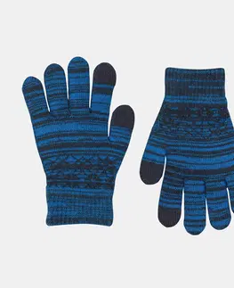 čiapky Detské dotykové turistické rukavice SH100 z pleteného materiálu 4-14 rokov
