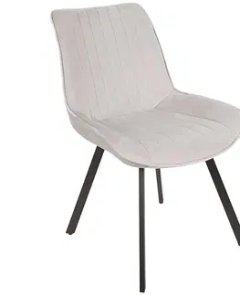 Čalúnené stoličky Stolička Verti svetlé šedá