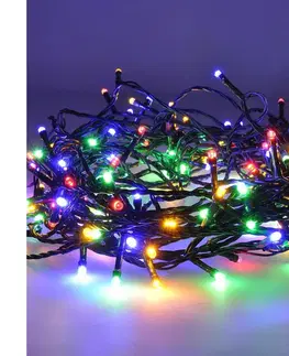 Vianočné osvetlenie  LED WIFI smart vonkajšia vianočná reťaz 400 LED 20m prívod 5m teplá biela + viacfarebný 1V13-WIFI