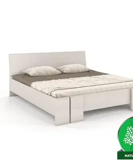Drevené postele Posteľ borovicová Skandica Vestre maxi 160X200 biela