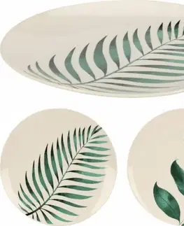 Taniere Kinekus Tanier dezertný porcelánový 20,5 cm dizajn list mix