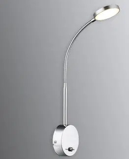 Nástenné svietidlá Globo Hliníkové nástenné svietidlo Serin s LED