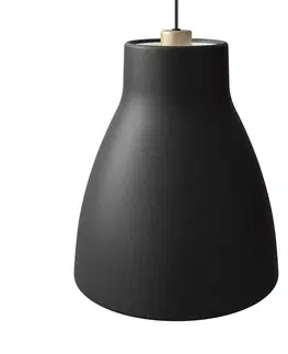 Závesné svietidlá Belid Závesná lampa Gong, Ø 32 cm, čierna
