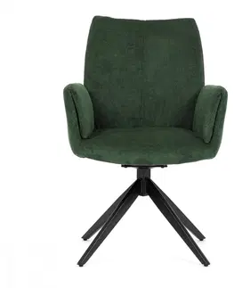 Stoličky Otočné jedálenské kreslo HC-993 Autronic Zelená