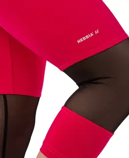 Dámske klasické nohavice Dámske legíny s vysokým pásom Nebbia 406 Pink - S