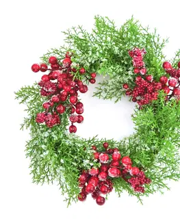 Vianočné dekorácie Dekoračný veniec Winter Berries, 35 cm