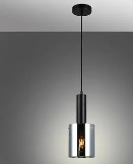 Moderné lampy do obývačky Luster Sardo PND-5581-1-BK+SG LW1