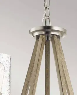 Závesné svietidlá KICHLER Závesné svietidlo Deryn, 5 svetiel, starožitná sivá