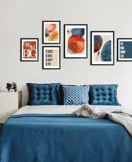 Moderné obrazy Abstraktný obraz na stenu - modré kruhy