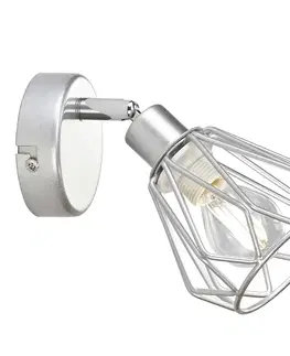 LED osvetlenie Nástenná lampa OKIRA TYP 2 Tempo Kondela Strieborná