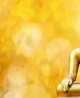 Obrazy Feng Shui Obraz zlatá socha Budhu