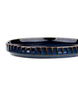 Taniere Altom Porcelánová podšálka Reactive Stripes modrá, 14 cm