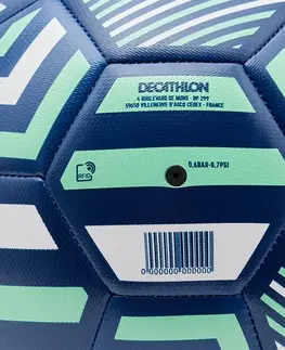 futbal Detská futbalová lopta Light Learning Ball veľkosť 5 modro-zelená