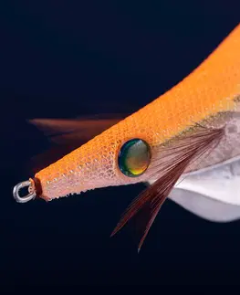 rybolov Nástraha Turlutte potápavá shallow Ebika 3.5/135 oranžová fluo na sépie/kalmáre