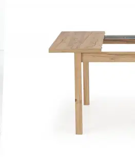 Jedálenské stoly Rozkladací jedálenský stôl TIAGO KWADRAT Halmar Dub craft / čierna