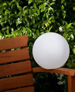 SmartHome vonkajšie dekoratívne svietidlá Smart&Green Pearl – guľové LED svietidlo, ovládateľné mobilom