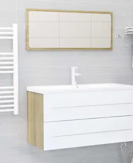 Kúpeľňové skrinky Skrinka pod umývadlo 90 cm Dekorhome Sivá lesk