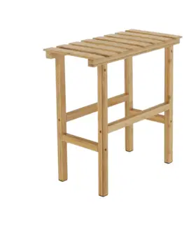 Vírivé bazény Príručný stolík k vírivke v tvare obdĺžnika, prírodný bambus, VIREO TYP 2