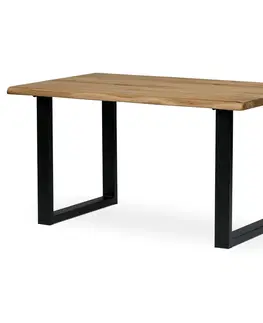 Bývanie a doplnky Robustný jedálenský stôl z dubového masívu, 140 x 90 x 75 cm