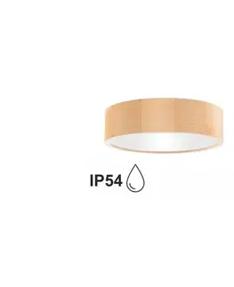 Svietidlá  Kúpeľňové stropné svietidlo CLEO 2xE27/24W/230V IP54 pr. 27,5 cm borovica 
