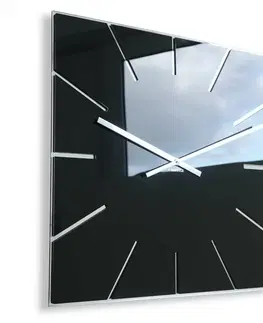 Hodiny Nástenné akrylové hodiny Exact Flex z119-1-0-x, 50 cm, čierne
