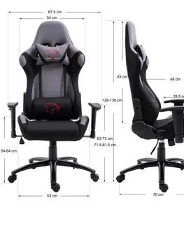 Kancelárske stoličky Dizajnové kancelárske kreslo BIT38, šedá