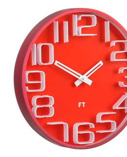 Hodiny Dizajnové nástenné hodiny Future Time FT8010RD Numbers 30cm