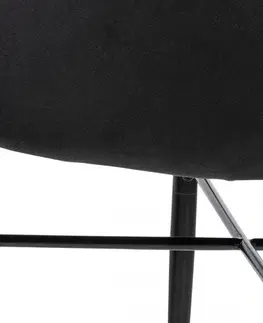 Stoličky Jedálenské kreslo AC-9990 Autronic Čierna / hnedá