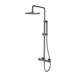 Sprchy a sprchové panely OMNIRES - CONTOUR termostatický sprchový stĺp chróm /CR/ CT8044CR