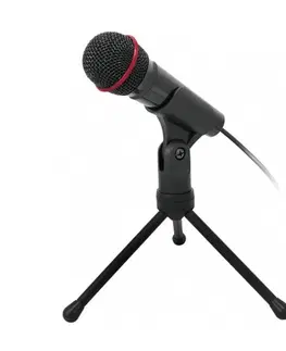 Slúchadlá Mikrofón C-TECH MIC-01, čierny